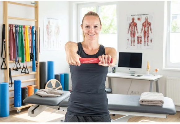 Theraband FlexBar červený - středně silný