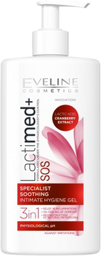Eveline LactiMED+ SOS Zklidňující intimní gel 3v1 250 ml