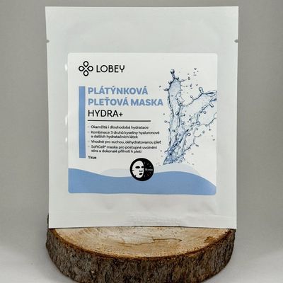Lobey Hydratační plátýnková maska na pleť Hydra+