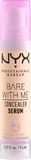 NYX Professional Makeup Bare With Me - Zklidňující sérum a korektor 2v1 - odstín 01 Fair 9.6 ml