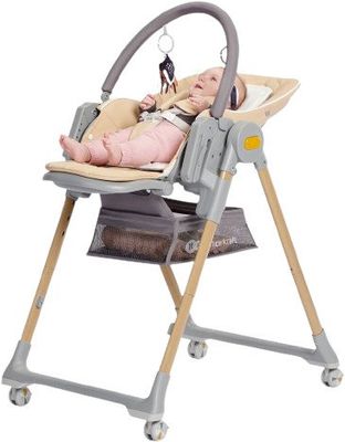 Kinderkraft Select Židlička jídelní Lastree Wood, Premium