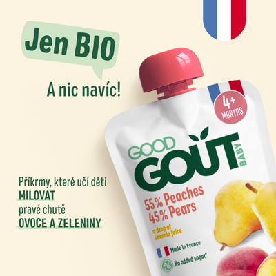 Good Goût BIO Broskev s hruškou 120 g