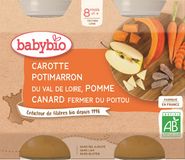 Babybio mrkev, dýně a jablka s kachním masem 2 x 200 g