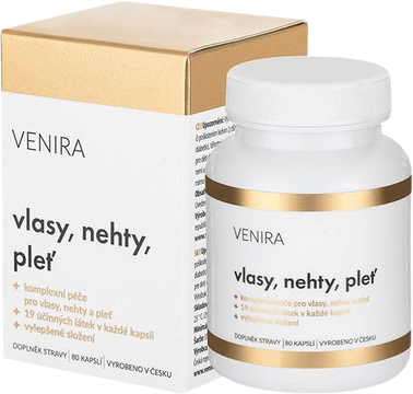 Venira Komplexní péče o vlasy, nehty a pleť 80 kapslí