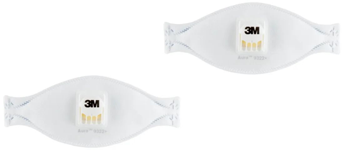 3M 9322 Aura respirátor proti částicím s ventilem FFP2 2 ks