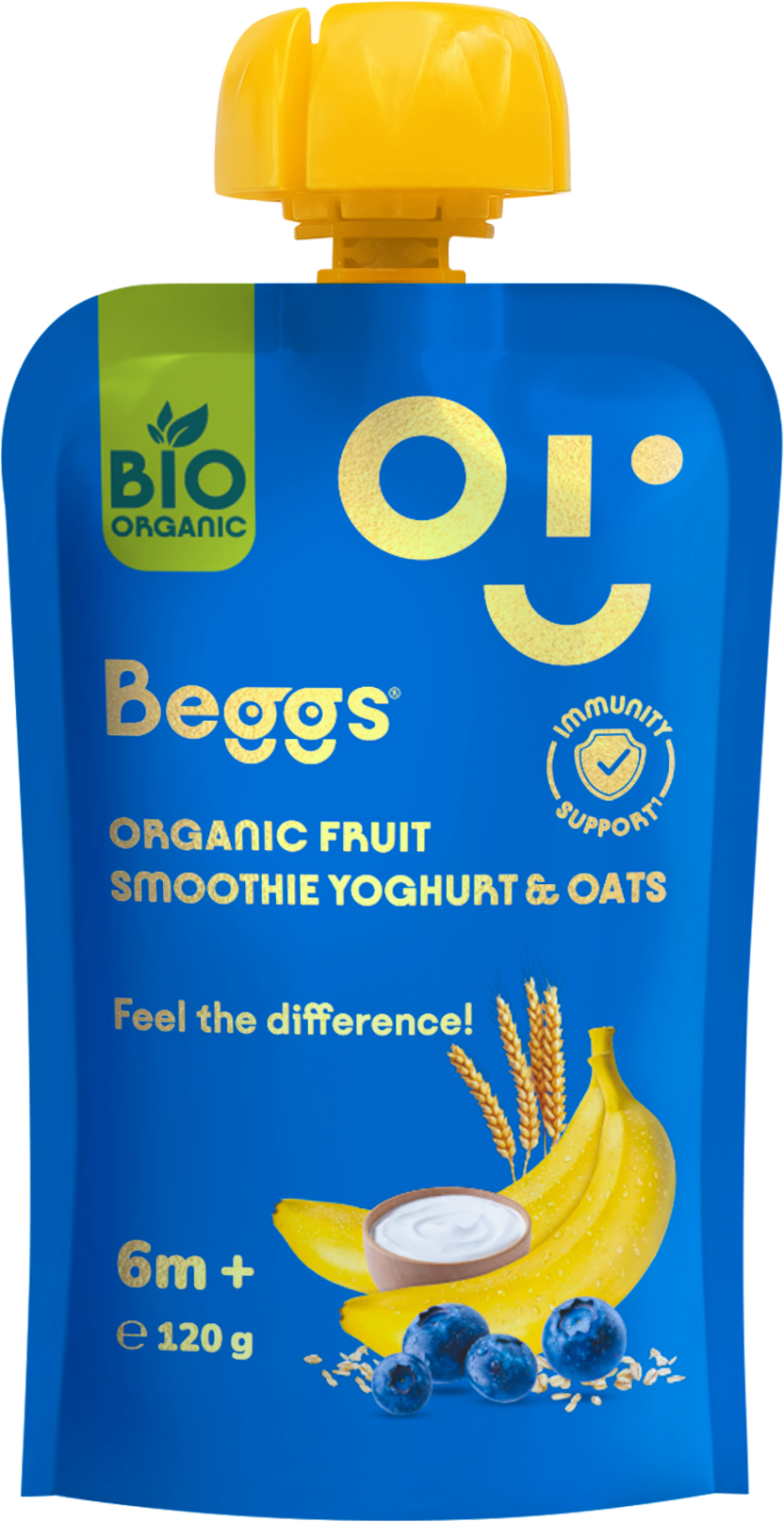 Beggs Smoothie s ovocem, jogurtem a ovesnými vločkami 12 x 120 g