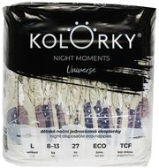 Kolorky Night Moments Multipack - Vesmír - L (8-13 kg) noční jednorázové ekoplenky 108 ks