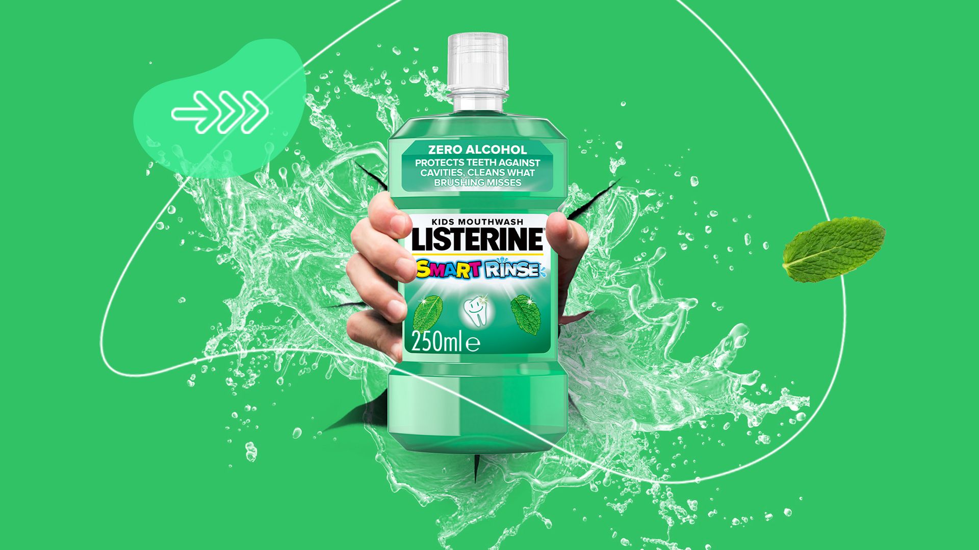 listerine, ústní voda, zuby, ústní hygiena