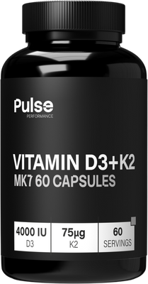 Pulse Performance Vitamin D3+K2 MK7 60 kapslí