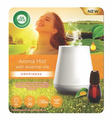 Airwick Aroma vaporizér bílý s náplní Štěstí 20 ml