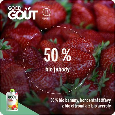 Good Goût BIO Jahoda s banánem 120 g