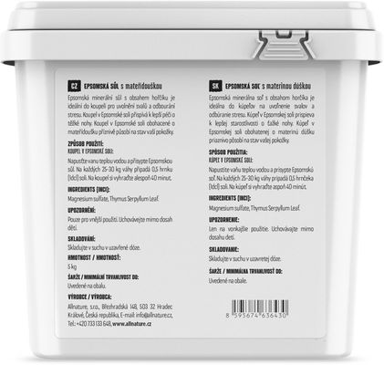 Allnature Epsomská sůl Mateřský dech 5 kg