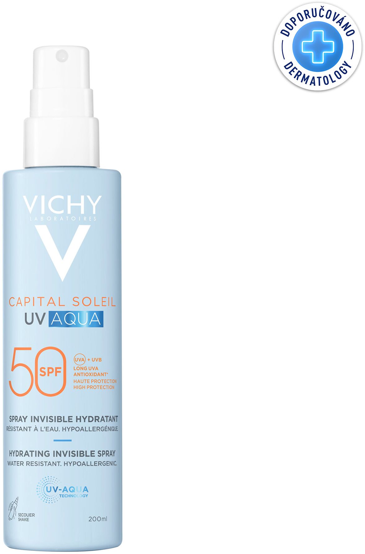 Vichy Capital soleil UV aqua sprej SPF50, 200 ml