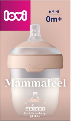 LOVI kojenecká láhev MAMMAFEEL 0m+, barva béžová 150 ml