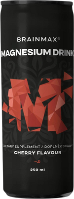 BrainMax Magnesium drink, hořčík, třešeň 250 ml