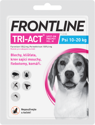 Frontline Tri-Act psi 10-20 kg spot-on 2 ml