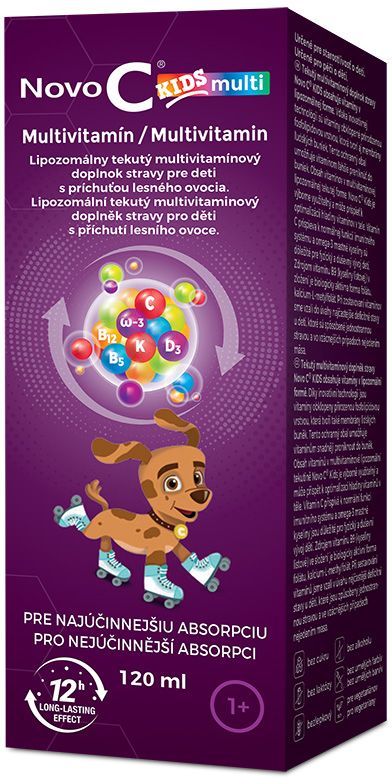 Novo C Novo C Kids Multi lipozomální multivitamin 120 ml od 1 roku 120 ml
