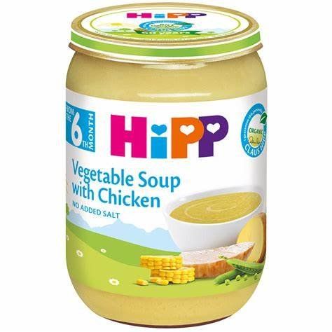 HiPP BIO Zöldségleves csirkével (6 hónapos kortól) 190 g