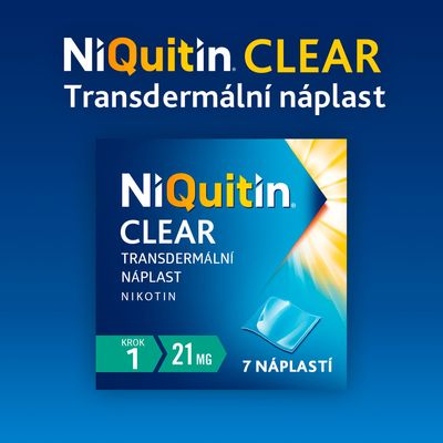 NiQuitin Clear náplast 21mg 7 ks