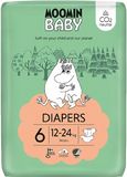 Moomin baby 6 Maxi 12–24 kg, eko pleny 34 ks