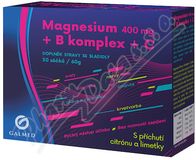 Galmed Magnesium 400 mg + B komplex + C sáčky 30 ks