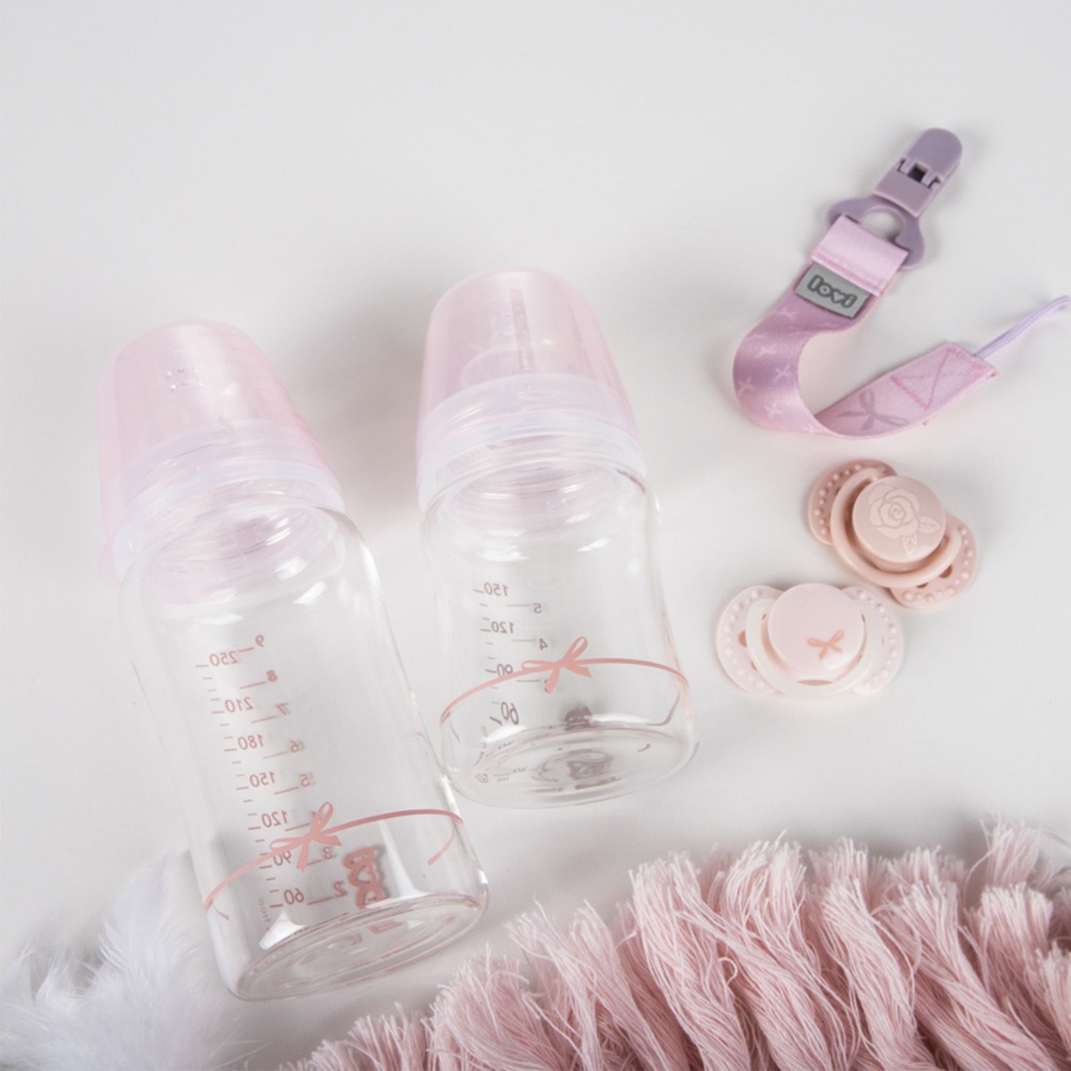 LOVI Lahev skleněná BABY SHOWER holka 150 ml