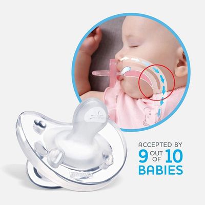 Chicco Šidítko Physio Soft celosilikonové 16-36m 2 ks