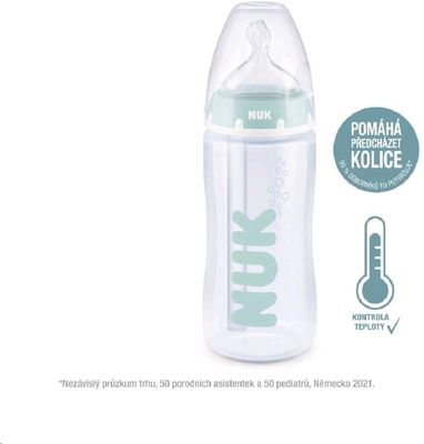 Nuk FC+ Anti-colic láhev s kontrolou teploty