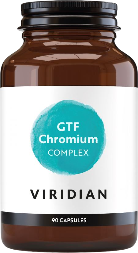 Viridian G.T.F. Chromium Complex (Komplex zinku, ALA a chromu) 90 kapslí
