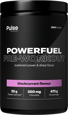 Pulse Performance PowerFuel Pre-Workout černý rybíz 472 g