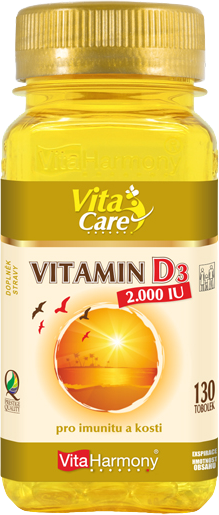 VitaHarmony Vitamin D3 2.000 m.j. (50 µg) 130 tobolek