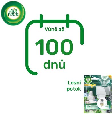 Airwick Elektrický osvěžovač vzduchu s náplní Lesní potok 19 ml