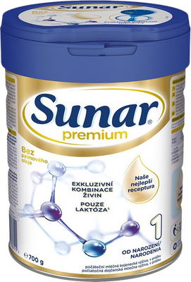 Sunar Premium 1 počáteční kojenecké mléko 700 g