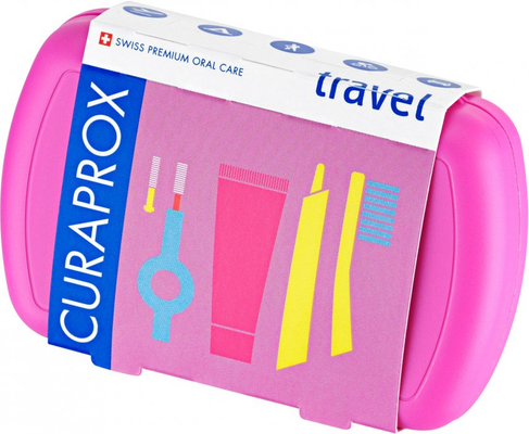 Curaprox Travel set růžový