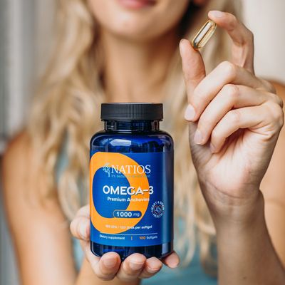 Natios Omega-3 Premium Anchovies 1000 mg 100 kapslí