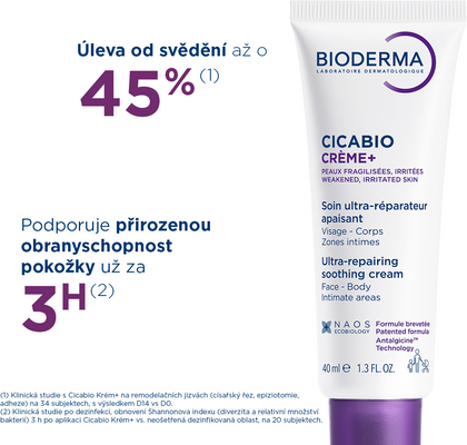 Bioderma Cicabio Krém+ zklidňující a obnovující krém 40 ml