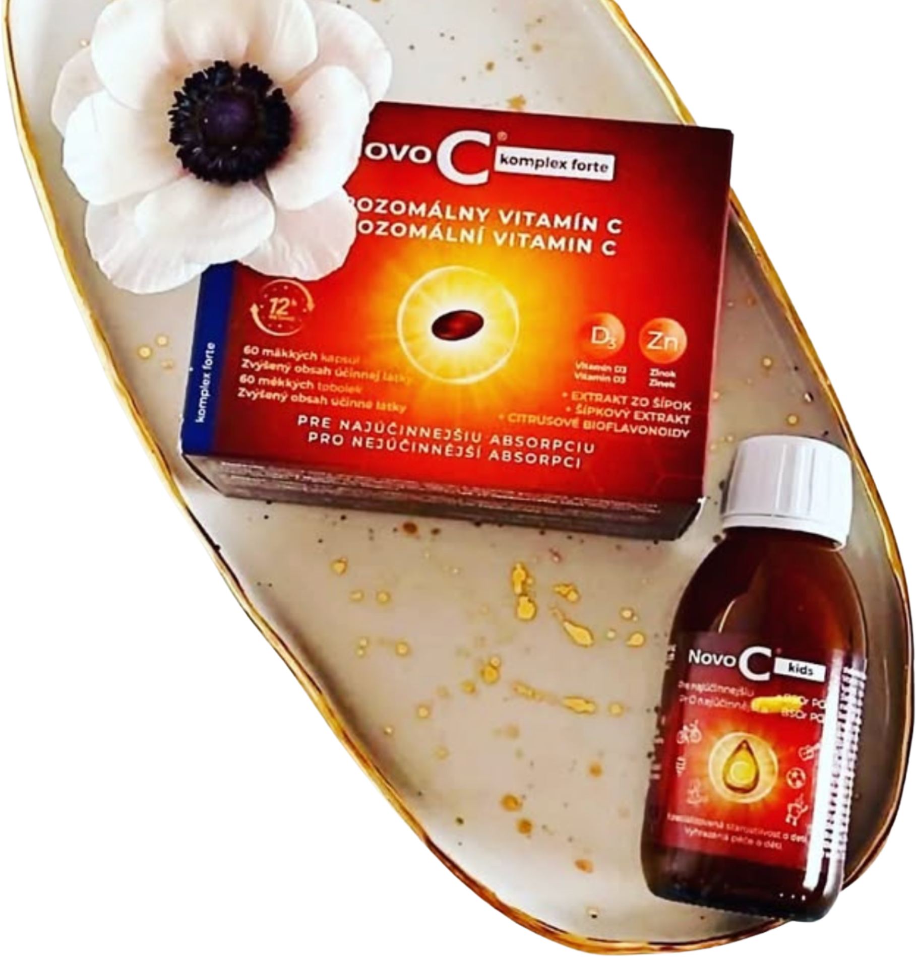 Novo C Novo C Komplex C, D, Zinek 3v1 měkké tob.90 90 tobolek