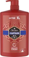Old Spice Captain Sprchový gel a šampon pro muže s tóny santalového dřeva a citrusů 1000 ml