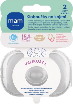 MAM Prsní kloboučky vel. L (23 mm) 2 ks