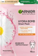Garnier Skin Naturals zklidňující textilní maska s výtažkem z heřmánku, 28 g