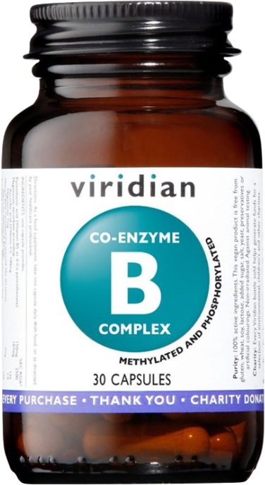 Viridian Co-enzyme B Complex 30 kapslí