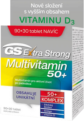 GS Extra Strong Multivitamin 50+, 120 tablet