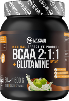 Maxxwin BCAA + Glutamine zelené jablko 500 g