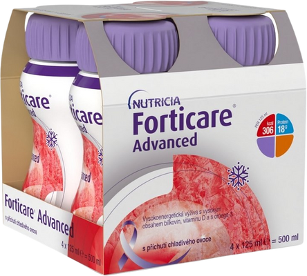 FortiCare chladivé ovoce sol. 4 x 125 ml