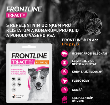 Frontline Tri-Act psi 5-10 kg spot-on 1 ml