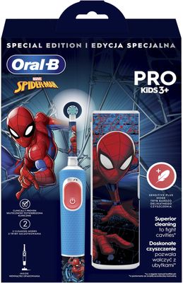 Oral-B Pro Kids Spiderman elektrický zubní kartáček s designem