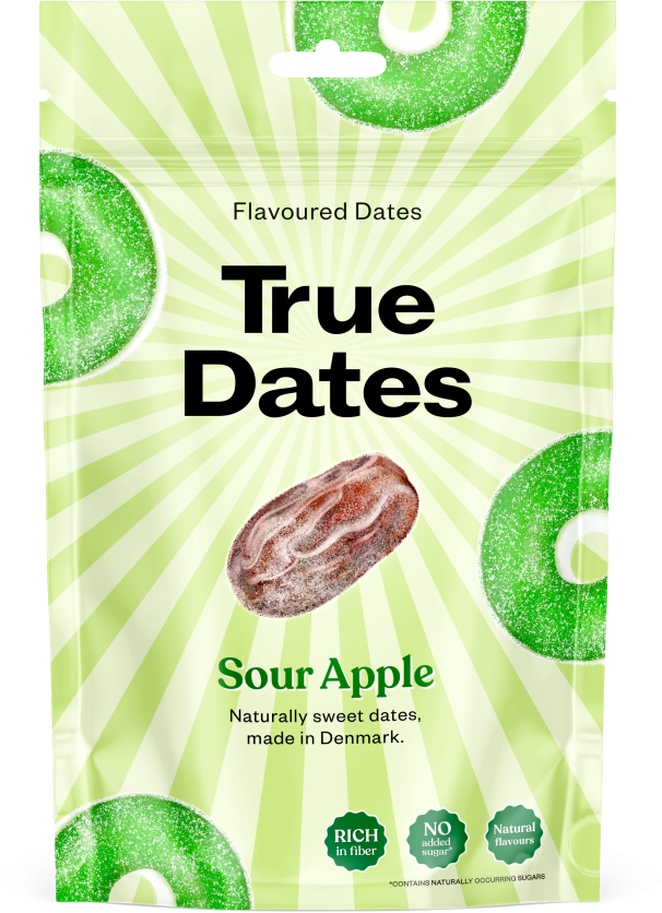 True Dates Datle s příchutí kyselé jablko 100 g