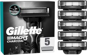 Gillette Mach3 Charcoal Náhradní hlavice do holicího strojku pro muže 5 ks
