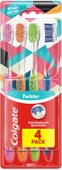 Colgate Twister Design Edition zubní kartáček měkký 4 ks