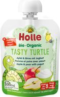 Holle Tasty Turtle - bio dětské ovocné pyré s jogurtem 85 g